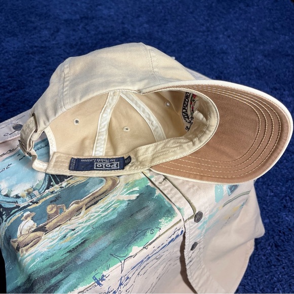 ‼️SOLD‼️ Vintage Polo Ralph Lauren Cap Hat Cut Throat Trout - Picture 9 of 11